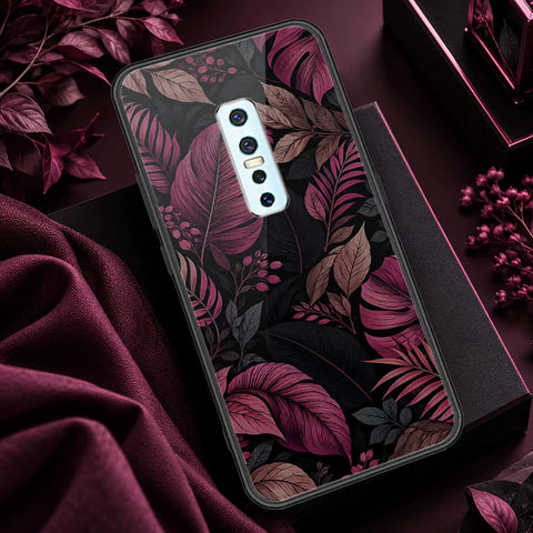 Vivo V17 Pro Cover - ONation Botanical Bloom Series - HQ Ultra Shine Premium Infinity Glass Soft Silicon Borders Case