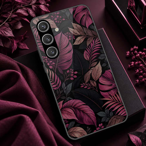 Samsung Galaxy S26 Plus Cover - ONation Botanical Bloom Series - HQ Ultra Shine Premium Infinity Glass Soft Silicon Borders Case