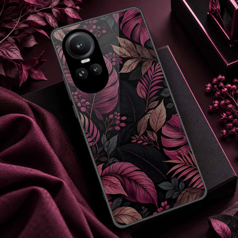 Oppo Reno 10 Pro Cover - ONation Botanical Bloom Series - HQ Ultra Shine Premium Infinity Glass Soft Silicon Borders Case
