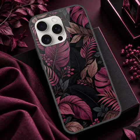 iPhone 16 Pro Max - ONation Botanical Bloom Series - HQ Ultra Shine Premium Infinity Glass Soft Silicon Borders Case