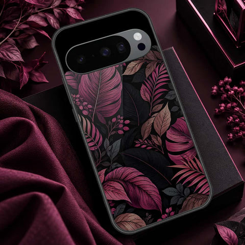 Google Pixel 10 Pro XL Cover - ONation Botanical Bloom Series - HQ Ultra Shine Premium Infinity Glass Soft Silicon Borders Case