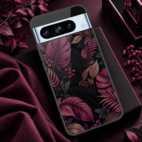 Google Pixel 8 Pro Cover - ONation Botanical Bloom Series - HQ Ultra Shine Premium Infinity Glass Soft Silicon Borders Case