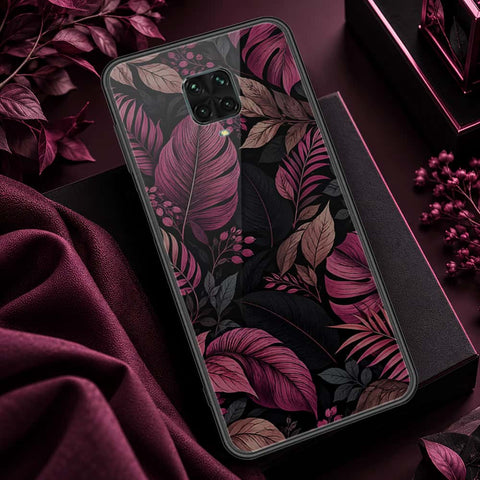 Xiaomi Redmi Note 9S Cover - ONation Botanical Bloom Series - HQ Ultra Shine Premium Infinity Glass Soft Silicon Borders Case