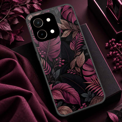 Vivo Y28 4G Cover - ONation Botanical Bloom Series - HQ Ultra Shine Premium Infinity Glass Soft Silicon Borders Case