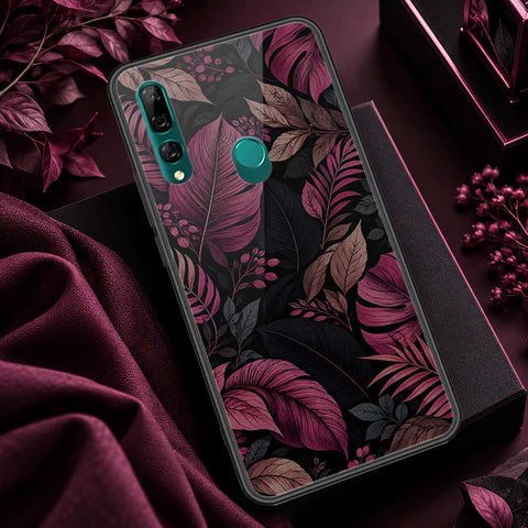 Huawei P Smart Z Cover - ONation Botanical Bloom Series - HQ Ultra Shine Premium Infinity Glass Soft Silicon Borders Case