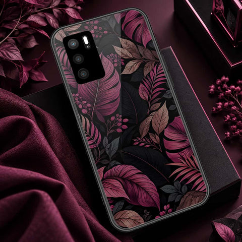 Oppo A54s Cover - ONation Botanical Bloom Series - HQ Ultra Shine Premium Infinity Glass Soft Silicon Borders Case