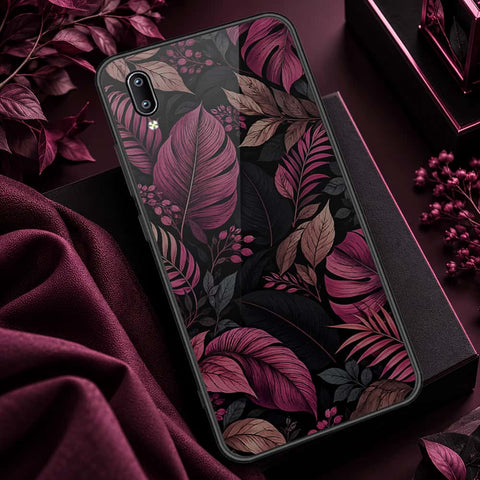 Vivo Y91 (Without Logo Hole) Cover - ONation Botanical Bloom Series - HQ Ultra Shine Premium Infinity Glass Soft Silicon Borders Case