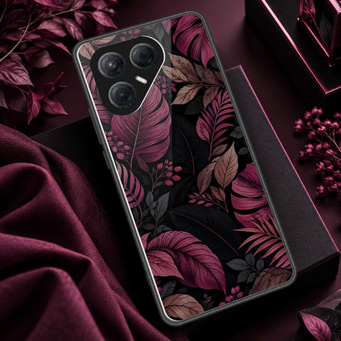 Tecno Pova 7 4G Cover - ONation Botanical Bloom Series - HQ Ultra Shine Premium Infinity Glass Soft Silicon Borders Case