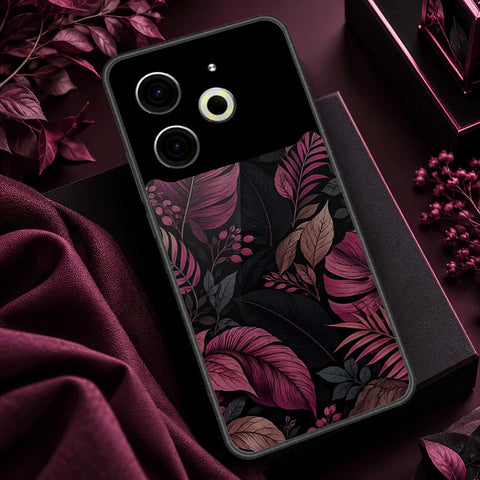 Tecno Pova 6 Pro Cover - ONation Botanical Bloom Series - HQ Ultra Shine Premium Infinity Glass Soft Silicon Borders Case