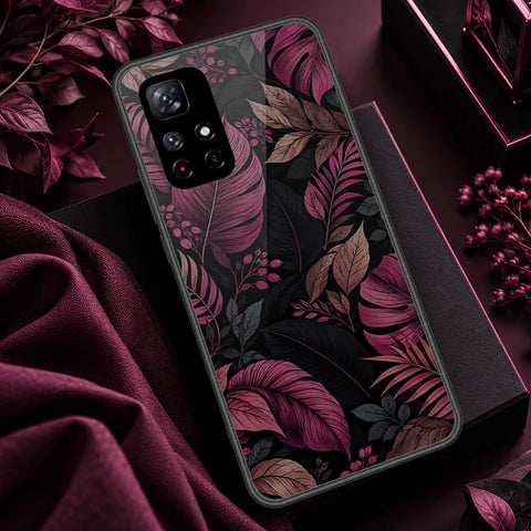 Xiaomi Redmi Note 11T 5G Cover - ONation Botanical Bloom Series - HQ Ultra Shine Premium Infinity Glass Soft Silicon Borders Case