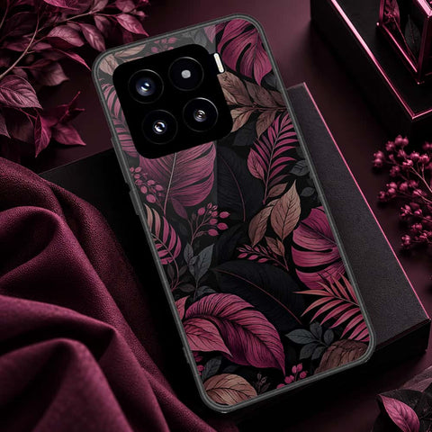 Xiaomi 15 Cover - ONation Botanical Bloom Series - HQ Ultra Shine Premium Infinity Glass Soft Silicon Borders Case