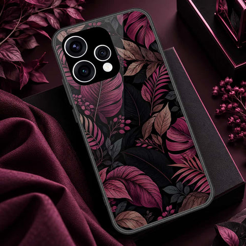 Oppo Reno 15 Cover - ONation Botanical Bloom Series - HQ Ultra Shine Premium Infinity Glass Soft Silicon Borders Case
