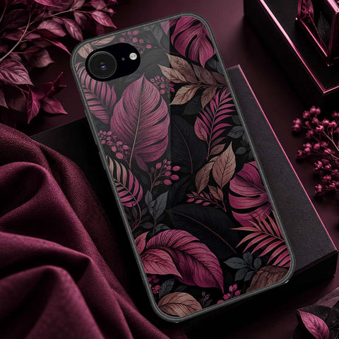 iPhone 18e Cover - ONation Botanical Bloom Series - HQ Ultra Shine Premium Infinity Glass Soft Silicon Borders Case