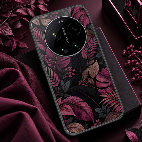 Xiaomi 17 Ultra Cover - ONation Botanical Bloom Series - HQ Ultra Shine Premium Infinity Glass Soft Silicon Borders Case