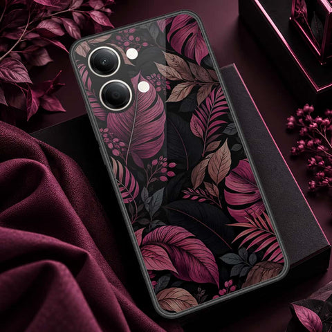 Vivo Y05 Cover - ONation Botanical Bloom Series - HQ Ultra Shine Premium Infinity Glass Soft Silicon Borders Case