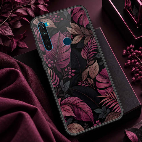 Xiaomi Redmi Note 8 Cover - ONation Botanical Bloom Series - HQ Ultra Shine Premium Infinity Glass Soft Silicon Borders Case