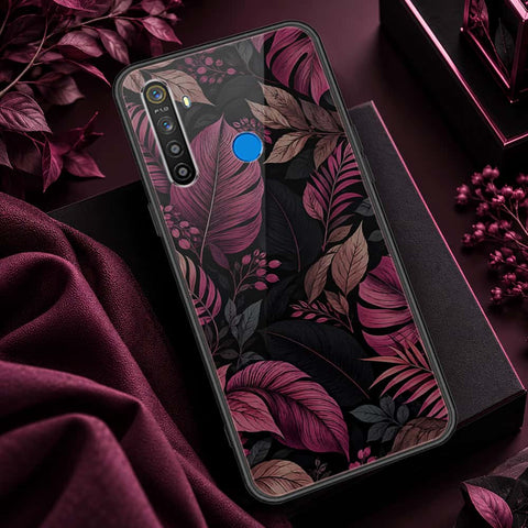 Realme 5 Cover - ONation Botanical Bloom Series - HQ Ultra Shine Premium Infinity Glass Soft Silicon Borders Case