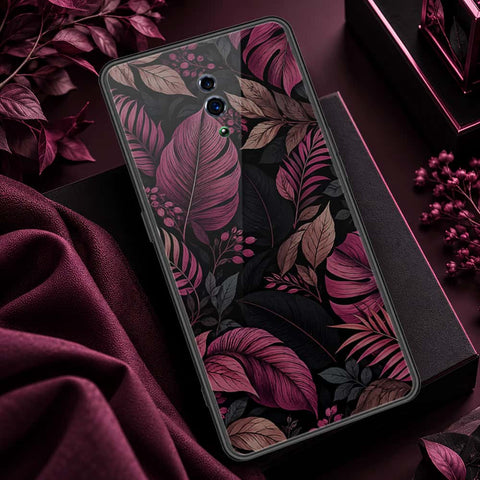 Oppo Reno Cover - ONation Botanical Bloom Series - HQ Ultra Shine Premium Infinity Glass Soft Silicon Borders Case