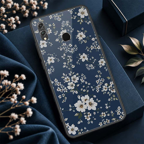 Huawei Honor 8X Cover - ONation Botanical Bloom Series - HQ Ultra Shine Premium Infinity Glass Soft Silicon Borders Case