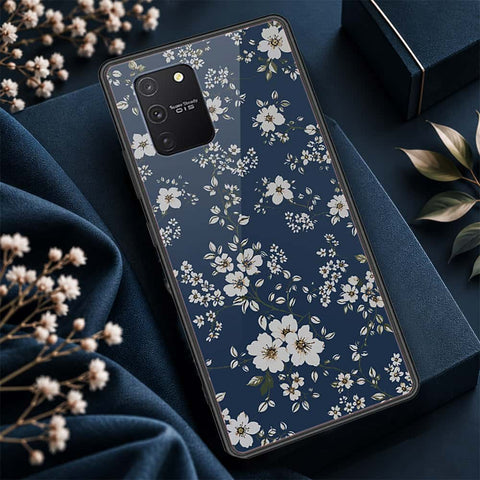 Samsung Galaxy M80s Cover - ONation Botanical Bloom Series - HQ Ultra Shine Premium Infinity Glass Soft Silicon Borders Case