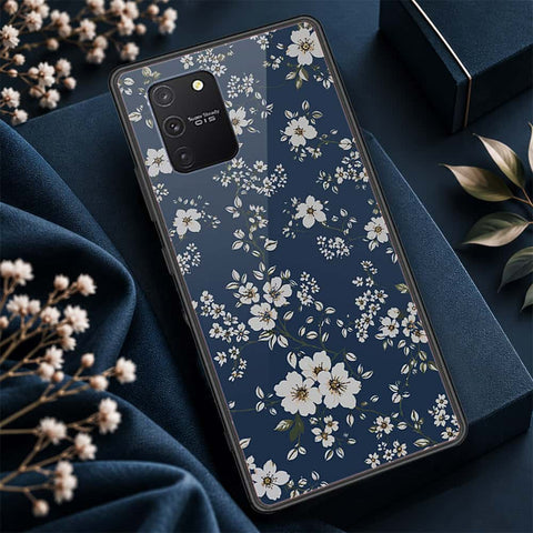 Samsung Galaxy A91 Cover - ONation Botanical Bloom Series - HQ Ultra Shine Premium Infinity Glass Soft Silicon Borders Case