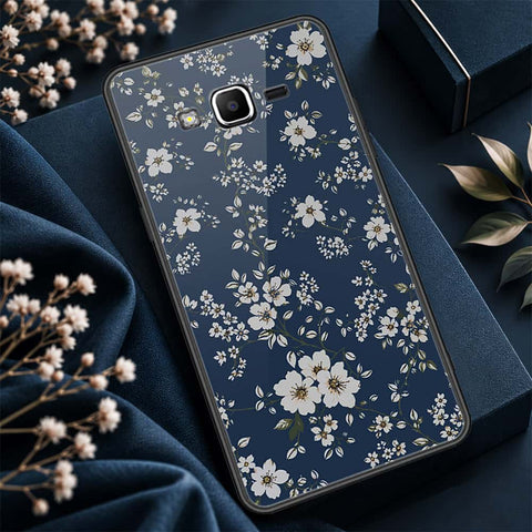 Samsung Galaxy J2 Prime Cover - ONation Botanical Bloom Series - HQ Ultra Shine Premium Infinity Glass Soft Silicon Borders Case