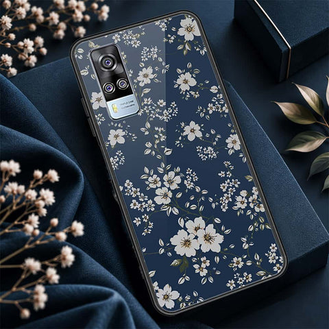 Vivo Y51a Cover - ONation Botanical Bloom Series - HQ Ultra Shine Premium Infinity Glass Soft Silicon Borders Case