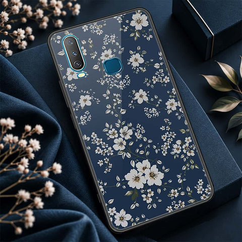 Vivo Y15 Cover - ONation Botanical Bloom Series - HQ Ultra Shine Premium Infinity Glass Soft Silicon Borders Case
