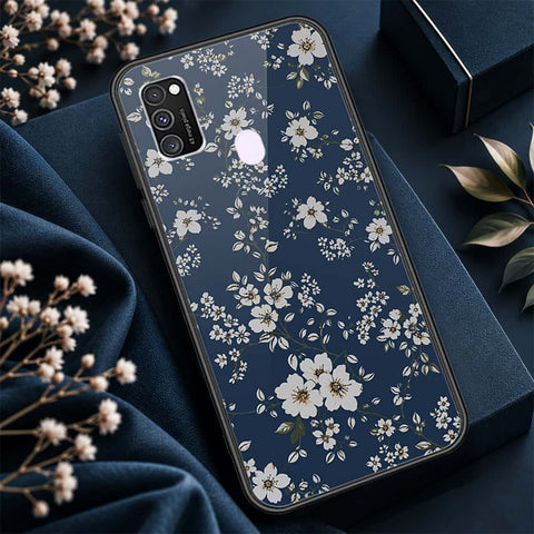 Samsung Galaxy M30s Cover - ONation Botanical Bloom Series - HQ Ultra Shine Premium Infinity Glass Soft Silicon Borders Case