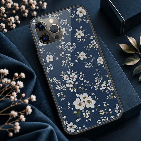 iPhone 12 Pro Max - ONation Botanical Bloom Series - HQ Ultra Shine Premium Infinity Glass Soft Silicon Borders Case