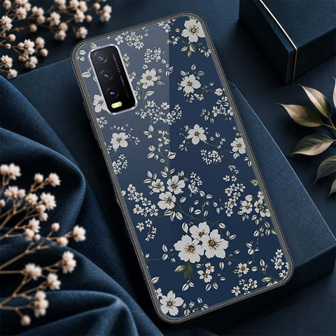 Vivo Y20 Cover - ONation Botanical Bloom Series - HQ Ultra Shine Premium Infinity Glass Soft Silicon Borders Case