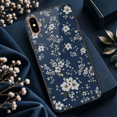 iPhone XS Max - ONation Botanical Bloom Series - HQ Ultra Shine Premium Infinity Glass Soft Silicon Borders Case