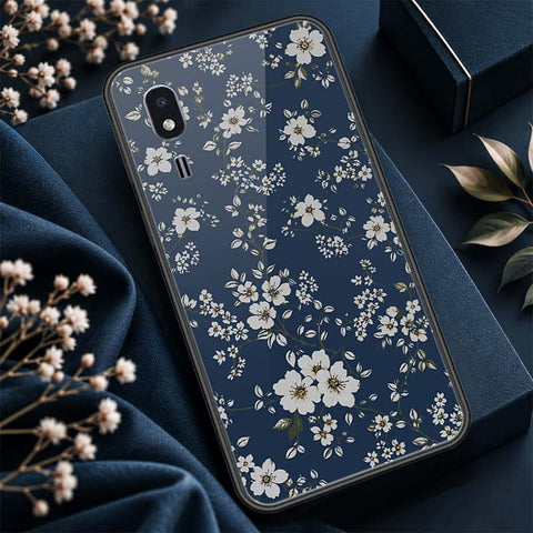 Samsung Galaxy A2 Core Cover - ONation Botanical Bloom Series - HQ Ultra Shine Premium Infinity Glass Soft Silicon Borders Case