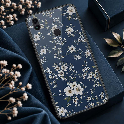 Huawei Honor 10 Lite Cover - ONation Botanical Bloom Series - HQ Ultra Shine Premium Infinity Glass Soft Silicon Borders Case