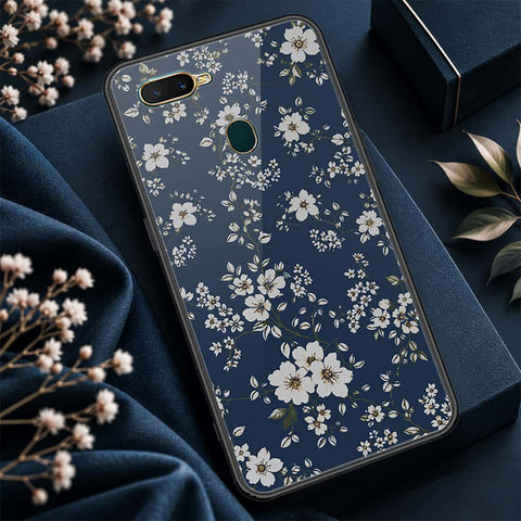 Oppo A12 Cover - ONation Botanical Bloom Series - HQ Ultra Shine Premium Infinity Glass Soft Silicon Borders Case