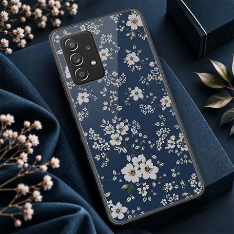 Samsung Galaxy A52 Cover - ONation Botanical Bloom Series - HQ Ultra Shine Premium Infinity Glass Soft Silicon Borders Case