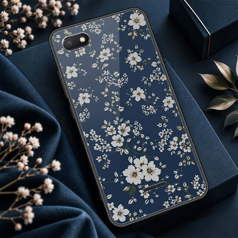 Xiaomi Redmi 6A Cover - ONation Botanical Bloom Series - HQ Ultra Shine Premium Infinity Glass Soft Silicon Borders Case