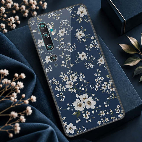 Xiaomi Mi CC9 Pro Cover - ONation Botanical Bloom Series - HQ Ultra Shine Premium Infinity Glass Soft Silicon Borders Case