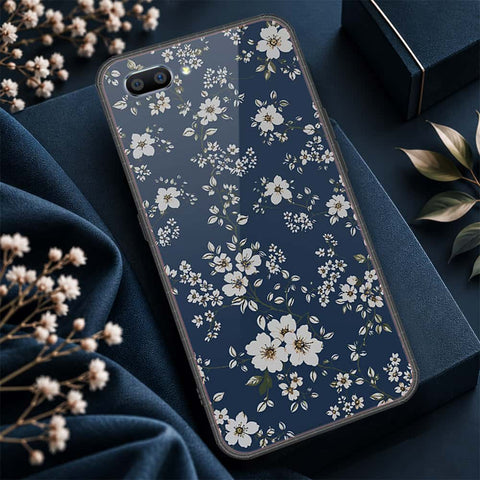 Oppo A3s Cover - ONation Botanical Bloom Series - HQ Ultra Shine Premium Infinity Glass Soft Silicon Borders Case