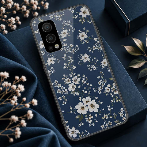 OnePlus Nord 2 Cover - ONation Botanical Bloom Series - HQ Ultra Shine Premium Infinity Glass Soft Silicon Borders Case