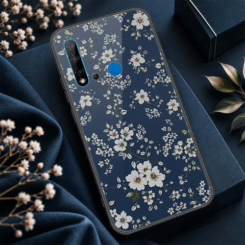Huawei P20 Lite 2019 Cover - ONation Botanical Bloom Series - HQ Ultra Shine Premium Infinity Glass Soft Silicon Borders Case