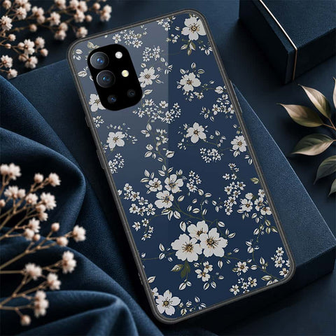 OnePlus 9R Cover - ONation Botanical Bloom Series - HQ Ultra Shine Premium Infinity Glass Soft Silicon Borders Case