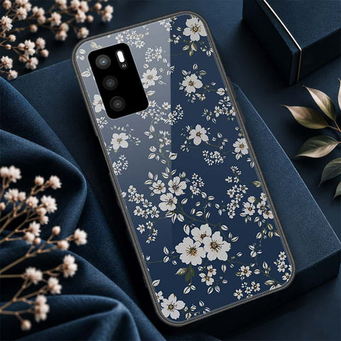 Oppo A16 Cover - ONation Botanical Bloom Series - HQ Ultra Shine Premium Infinity Glass Soft Silicon Borders Case
