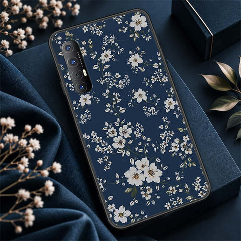 Oppo Reno 3 Pro Cover - ONation Botanical Bloom Series - HQ Ultra Shine Premium Infinity Glass Soft Silicon Borders Case