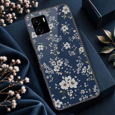 Vivo Y15a Cover - ONation Botanical Bloom Series - HQ Ultra Shine Premium Infinity Glass Soft Silicon Borders Case