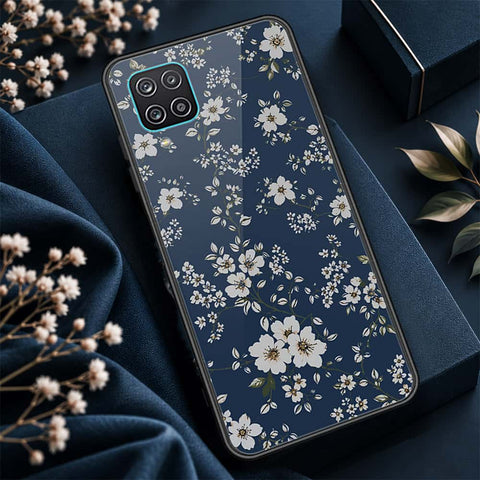 Samsung Galaxy A12 Nacho Cover - ONation Botanical Bloom Series - HQ Ultra Shine Premium Infinity Glass Soft Silicon Borders Case
