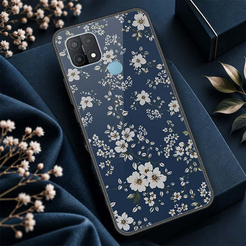 Oppo A15s Cover - ONation Botanical Bloom Series - HQ Ultra Shine Premium Infinity Glass Soft Silicon Borders Case
