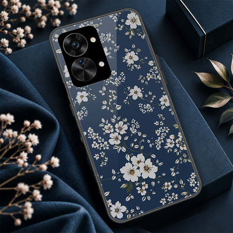 OnePlus Nord 2T Cover - ONation Botanical Bloom Series - HQ Ultra Shine Premium Infinity Glass Soft Silicon Borders Case