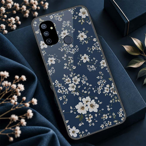 OnePlus Nord N100 Cover - ONation Botanical Bloom Series - HQ Ultra Shine Premium Infinity Glass Soft Silicon Borders Case