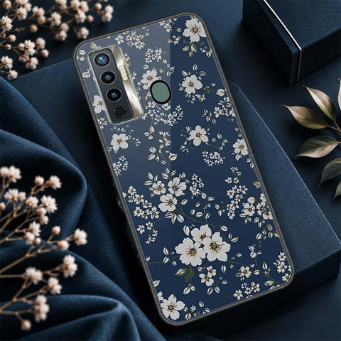 Tecno Camon 17 Cover - ONation Botanical Bloom Series - HQ Ultra Shine Premium Infinity Glass Soft Silicon Borders Case